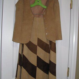 Wapiti Suede Vest and  Skirt